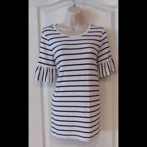 NWT Philosophy Ruffle Sleeve Tee
